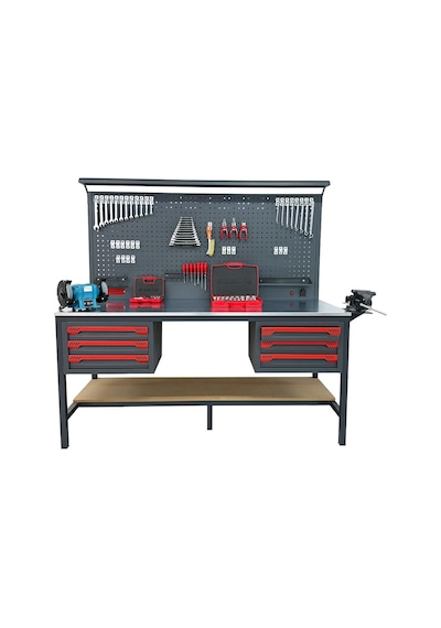 Takpower 2 Metre Dolu Takım Tezgahı 6 Çekmeceli Premium