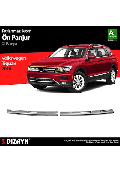 S-Dizayn Vw Tiguan Krom Ön Panjur 2 Prç. 2016-2020
