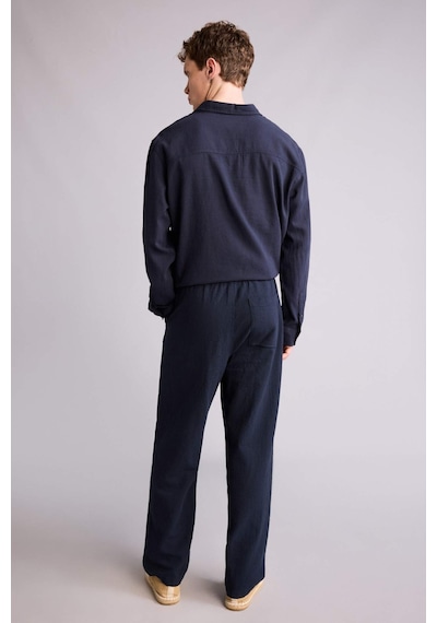 Defacto %100 Pamuk Baggy Fit Pantolon G2592ax26spnv175 Lacivert-nv175