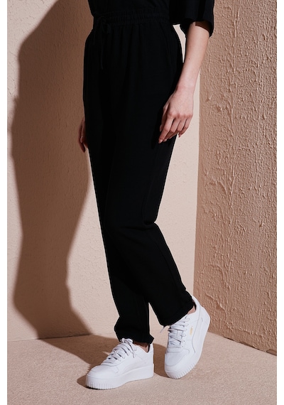 Fashion Friends Bayan Pantolon 25y0550k1 Siyah Siyah