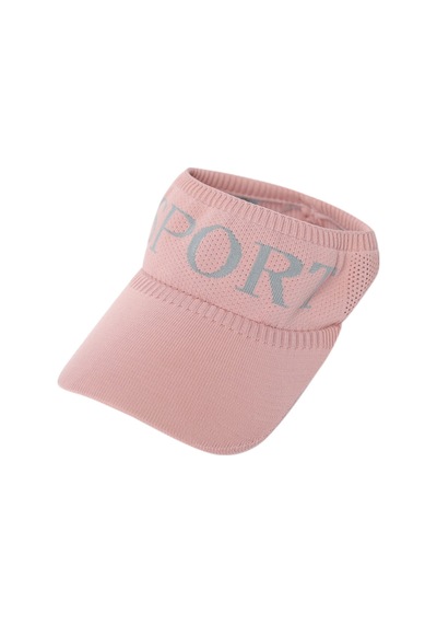 Shopiolog Vizör Şapka Unisex Yazlık Sport Baskılı Güneş Koruyucu Siperlik Pembe