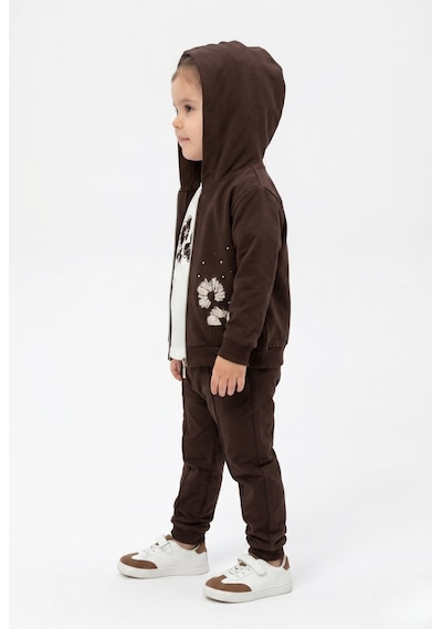 Toontoy Kids Toontoy Kız Çocuk 3'lü Eşofman Takımı Uzun Kollu Bisiklet Yaka Nakışlı T-shirt - Kapüşonlu Fermuarlı Hırka- Beli Paçası Lastikli Eşofman Altı 25042 Kahve Toontoy Kids Toontoy Kız Çocuk 3'lü Eşofman Takımı Uzun Kollu Bisiklet Yaka Nakışlı T-shirt - Kapüşonlu Fermuarlı Hırka- Beli Paçası Lastikli Eşofman Altı 25042 Kahve