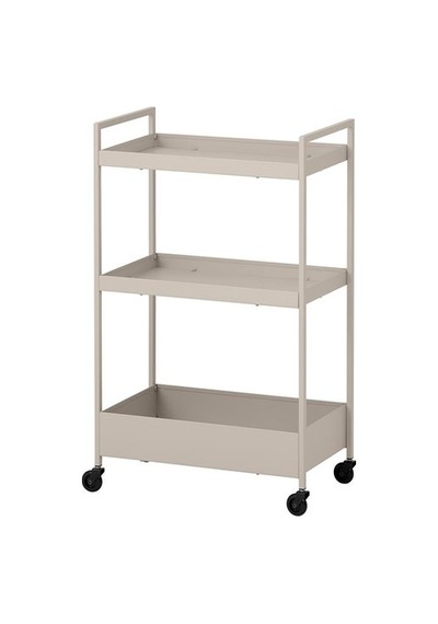 Ikea Nıssafors Servis Arabası, Bej, 50,5x30x83 Cm