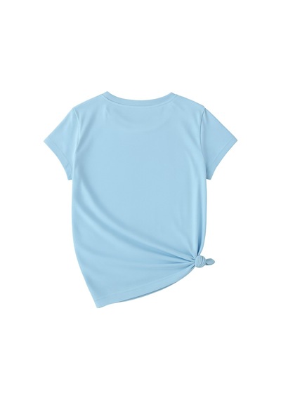 Uyguntarz Unisex Kesinlikle Hayır. Tasarım Basklı Tshirt Bebe Mavisi
