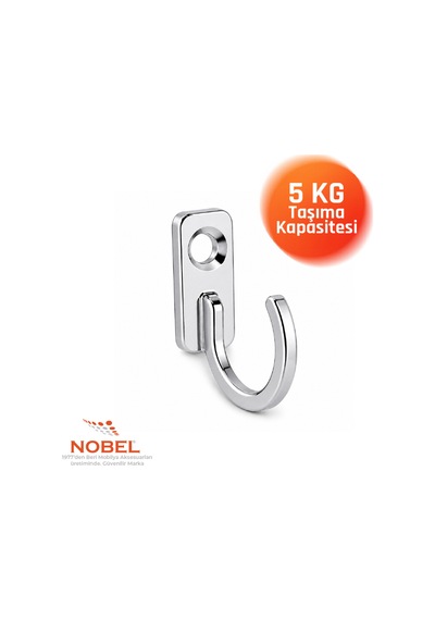 Anahtar Askısı, Metal Vestiyer Askısı, 2 Gr, Dolap Ve Duvar Askılığı, Çi Nko Vidalı Çinko
