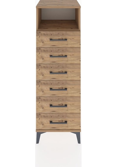 Hyperion Dolap Tek Raflı 6 Çekmeceli 44x44x134 Çam-çam Çam Hyperion Dolap Tek Raflı 6 Çekmeceli 44x44x134 Çam-çam Çam