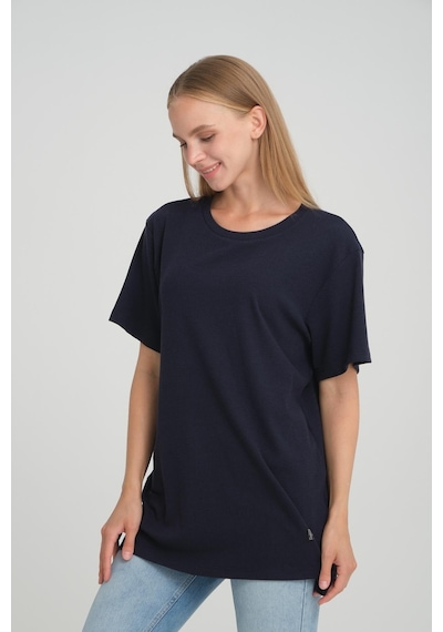 Alexandergardı Bisiklet Yaka Fitilli Comfort Fit T-shirt E24-08301 001