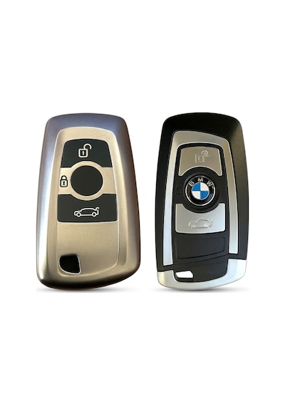 Bmw F30 Uyumlu Silikon Oto Anahtar Kumanda Kabı Kılıf Gri