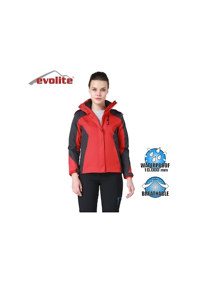 Evolite Diva Bayan 3in1 Gri/kırmızı Mont Kırmızı