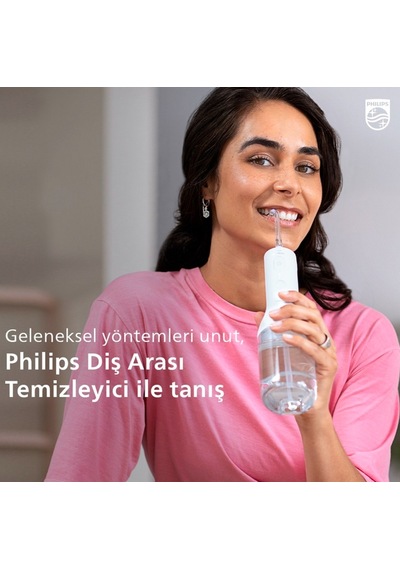 Philips Hx3801/11 Sonicare Şarjlı Diş Arası Temizleyicisi + Listerine Cool Mint