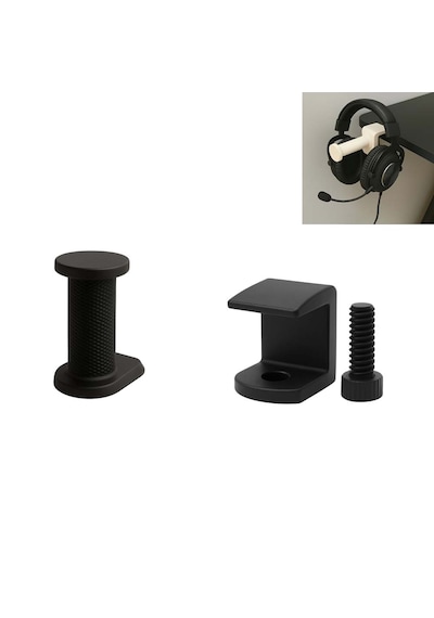 Özel 3d Baskı Gaming Kulaklık Askısı Modüler Masa Düzenleyici Tak Çıkar Düzenleyici Ebat: 5 Cm Siyah