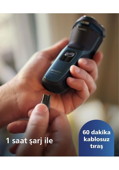 Philips 3000 Serisi Islak & Kuru Elektrikli Tıraş Makinesi - S3144/00 60 DK Philips 3000 Serisi Islak & Kuru Elektrikli Tıraş Makinesi - S3144/00 60 DK
