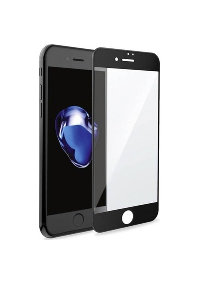 Apple Uyumlu   iPhone 6 Plus 6s Plus Seramik Nano Siyah Esnek Tam Full Kaplayan Kırılmaz Cam Ekran Koruyucu