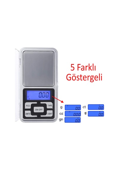 Tr Mini Dijital Hassas Terazi Lcd Ekran Pilli 0.01 Gr Hassasiyet 200 Gr Tartım Mutfak Tartısı Ölçüm Genel