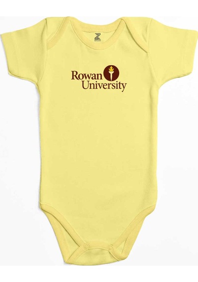 Zepplin Giyim Rowan University Logo Text Pembe Bebek Body Zıbın