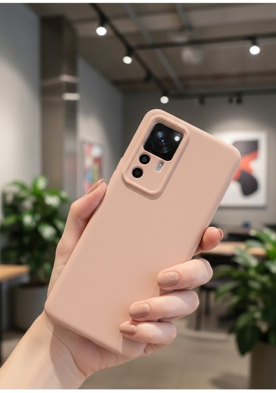 Xiaomi Mi 12t Pro Kılıf Içi Kadife Süet Tasarımlı Kamera Korumalı Silikon A Kalite Lansman Kapak