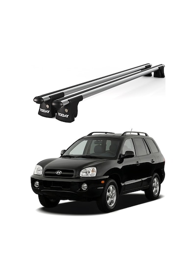 Trio-ı Hyundai Santa Fe 2006-2009 Uyumlu Kilitli Ara Atkı 120cm Port Bagaj Tavan Barı