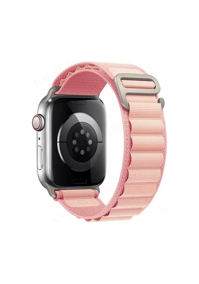 Apple Watch 38mm Mountain Kordon - Pembe Ahşap
