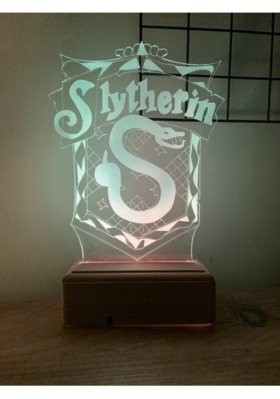 Slytherin Harry Potter 16 Renk Gece Lambası