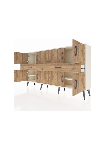 Arges Konsol 4 Raflı 2 Çekmeceli 8 Kapaklı 176x30x99 Aytaşı-çam Aytaşı-çam Arges Konsol 4 Raflı 2 Çekmeceli 8 Kapaklı 176x30x99 Aytaşı-çam Aytaşı-çam