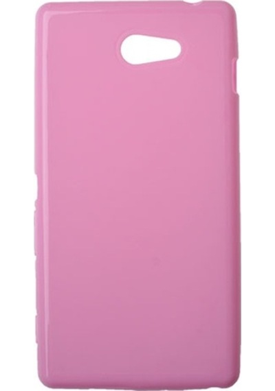 Xperia M2 Dual İle Uyumlu Silikon Kılıf Açık Pembe