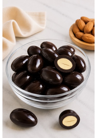 Bitter Çikolatalı Badem Draje 500 G