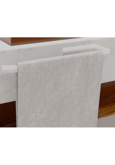 Risingmaber Metal Beyaz Yapışkanlı Kağıt Havluluk Yapışkanlı Havlu Askılığı, Banyo Askısı Yapışkanlı Ha Diğer