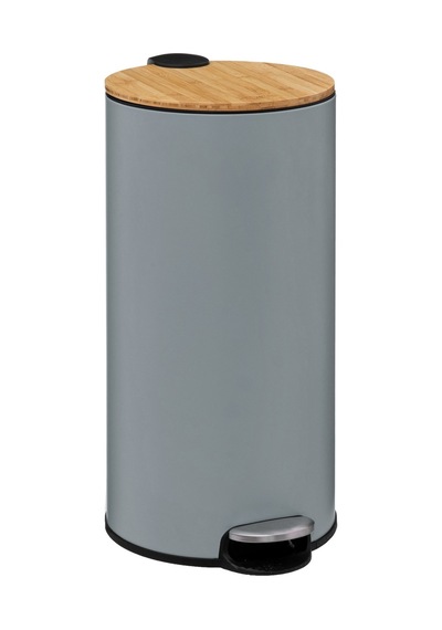 5five Çöp Kovaları Simply Smart Bambou 30 Lt Metal Antrasit