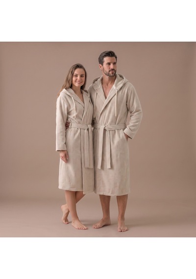 Vıola Bambu Unısex Bornoz Natural