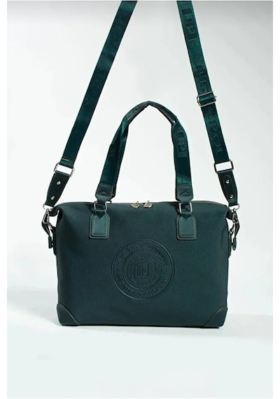 Just Polo Kadın Büyük Valiz Boy Ayarlanabilir Askılı Lüks El Ve Omuz Çantası Shopper Yeşil
