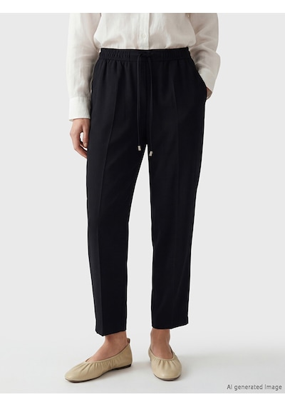 Lcw Modest Siyah Beli Lastikli Havuç Kesim Kadın Pantolon