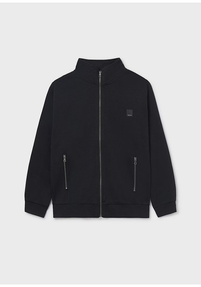 Mayoral Erkek Çocuk Fermuarlı Sweatshirt 7420 Siyah