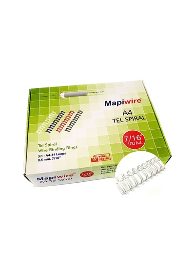 Mapiwire 7/16 Kutu Tel Beyaz 100 Ad.
