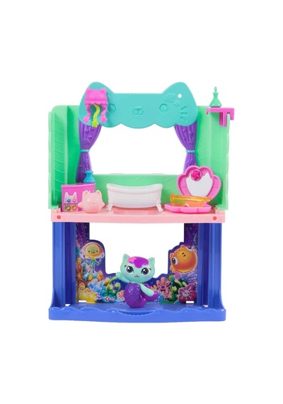 Gabby S Dollhouse Hayal Evi Mini Oyun Seti - Mercat Veya Cakey Karakterli Oda Setleri Diğer