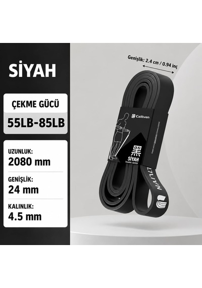 Calliven Premium Direnç Lastiği Seti 4'lü - Kapı Ankrajlı, El Tutacaklı, Ayak Bilek Kayışlı Fitness Bandı 12li Genel