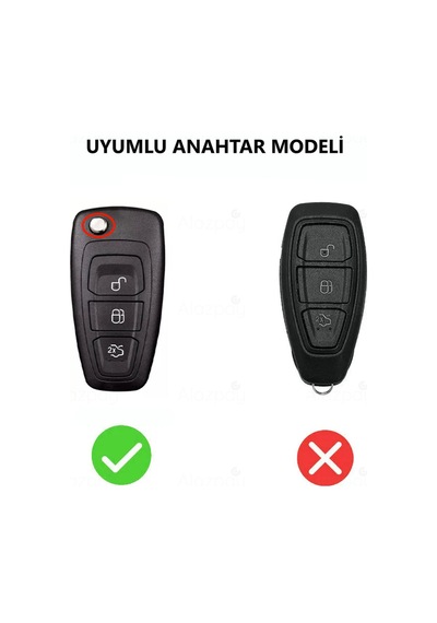 Ford Focus Mondeo Fiesta Kuga Transıt Ranger C Max S Max Parlak Tpu Anahtar Kılıfı Gümüş