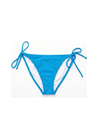 Zi Mavi Kenarları Ince Ipli Bağcıklı Bikini Altı