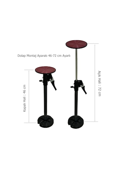 Mobilya Dolap Bağlantı Aparatı 46-72 cm Ayarlı