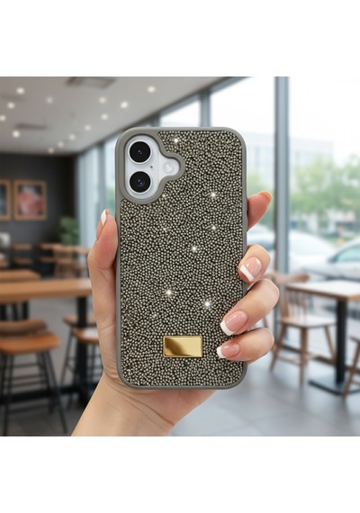 Microsonic Apple iPhone Uyumlu 17 Kılıf Cosmic Shine Koyu Gri -