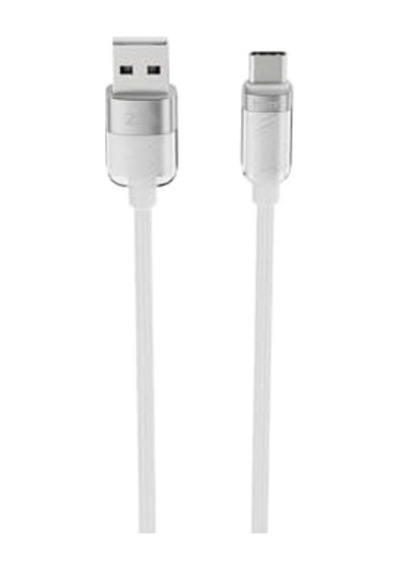 Knıt Glam 2.1a Hızlı Şarj Destekli, Usb-a To Type-c Şarj Ve Data Aktarım Kablosu, 1 Metre, Beyaz