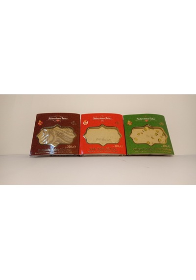 Abdurrahman Tatlıcı Sade Tahin Helvası 300g Kakaolu T. Helvası 300g A.fıstlı T. Helvası 300gr