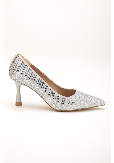 Dilimler Ayakkabı Gümüş Kadın Kadın Abiye Stiletto Topuklu Ayakkabı Taşlı İnce Topuklu-4283 Gümüş Dilimler Ayakkabı Gümüş Kadın Kadın Abiye Stiletto Topuklu Ayakkabı Taşlı İnce Topuklu-4283 Gümüş