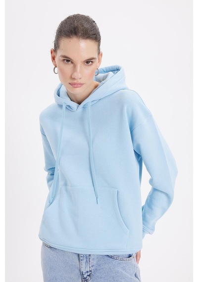 Tudors Kadın Oversize Geniş Kesim Pamuklu Yumuşak Dokulu İçi Polarlı Basic Mavi Kapüşonlu Sweatshirt-42083 Mavi Tudors Kadın Oversize Geniş Kesim Pamuklu Yumuşak Dokulu İçi Polarlı Basic Mavi Kapüşonlu Sweatshirt-42083 Mavi