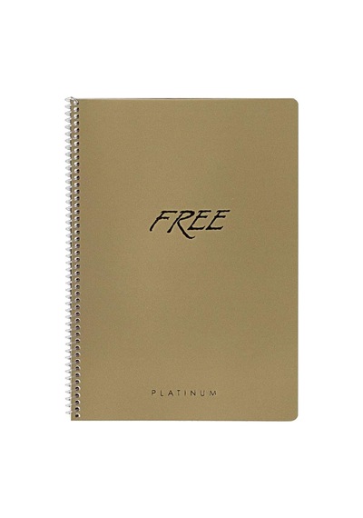 A4 80 Yaprak Kareli Pp Kap.free Platinum Defter Çok Renkli