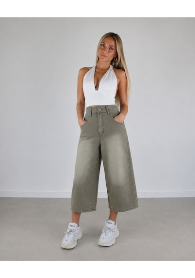 St.poll Y2k Yıkama Unisex Baggy Şortolon Bej