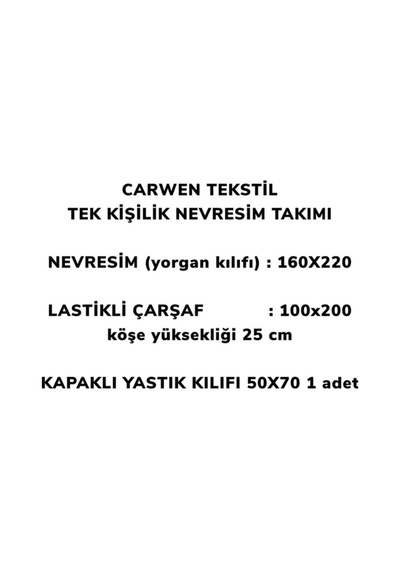 Çarşafı Lastikli Ranforce Pamuk Nevresim Takımı Tek Kişilik Sarı Renk Zikzak