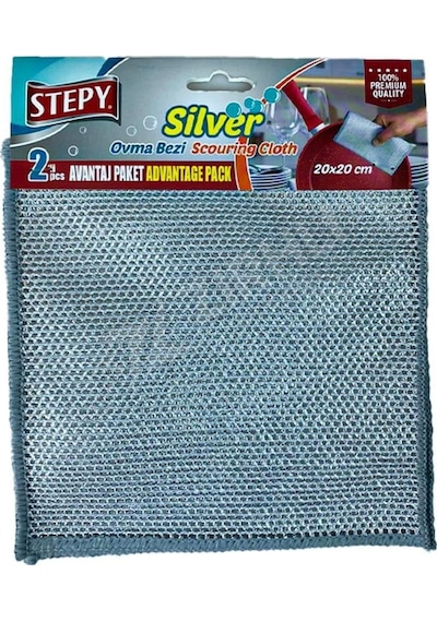 2 Adet Stepy Silver 2'li Ovma Bezi Renkli