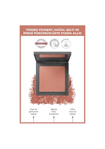 Alix Avien İpeksi Allık - Powder Blush 107 Soft Peach