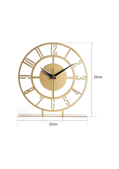 Bunnela Metal Gold/eskitme Masa Üstü Saati 25x23cm Mms-m Myk1303-3 Diğer