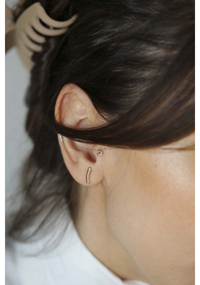 Reis Kuyumculuk Tria Tragus T9491 Altın  Küpe